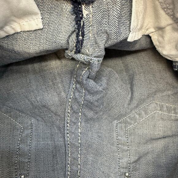 Vigoss Jeans Women's 3/4x21 Blue The Chelsea Capri Embellished Rose Gold Pocket - Picture 7 of 14